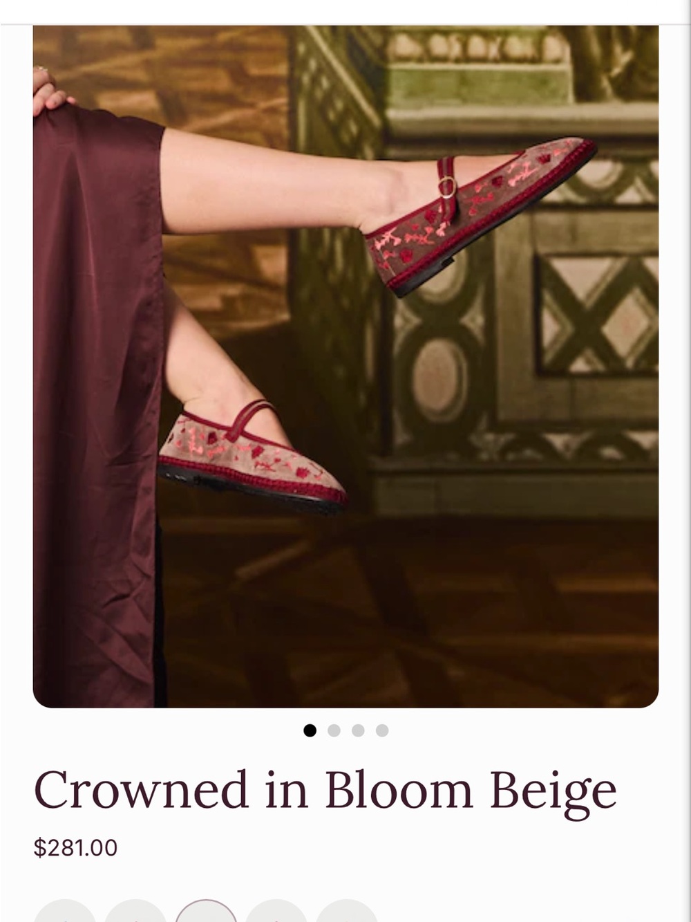 New Flabelus Ballet Flats-Crowned in Bloom